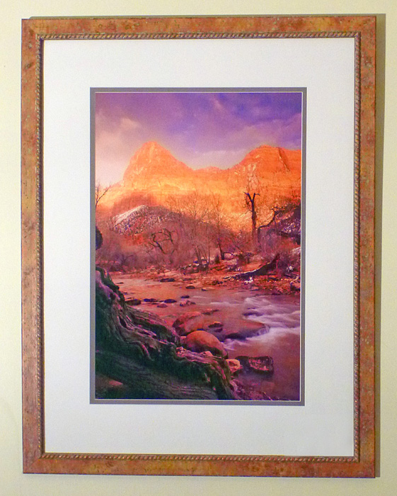 #32 Zion National Park, Utah, 44x34" with frame