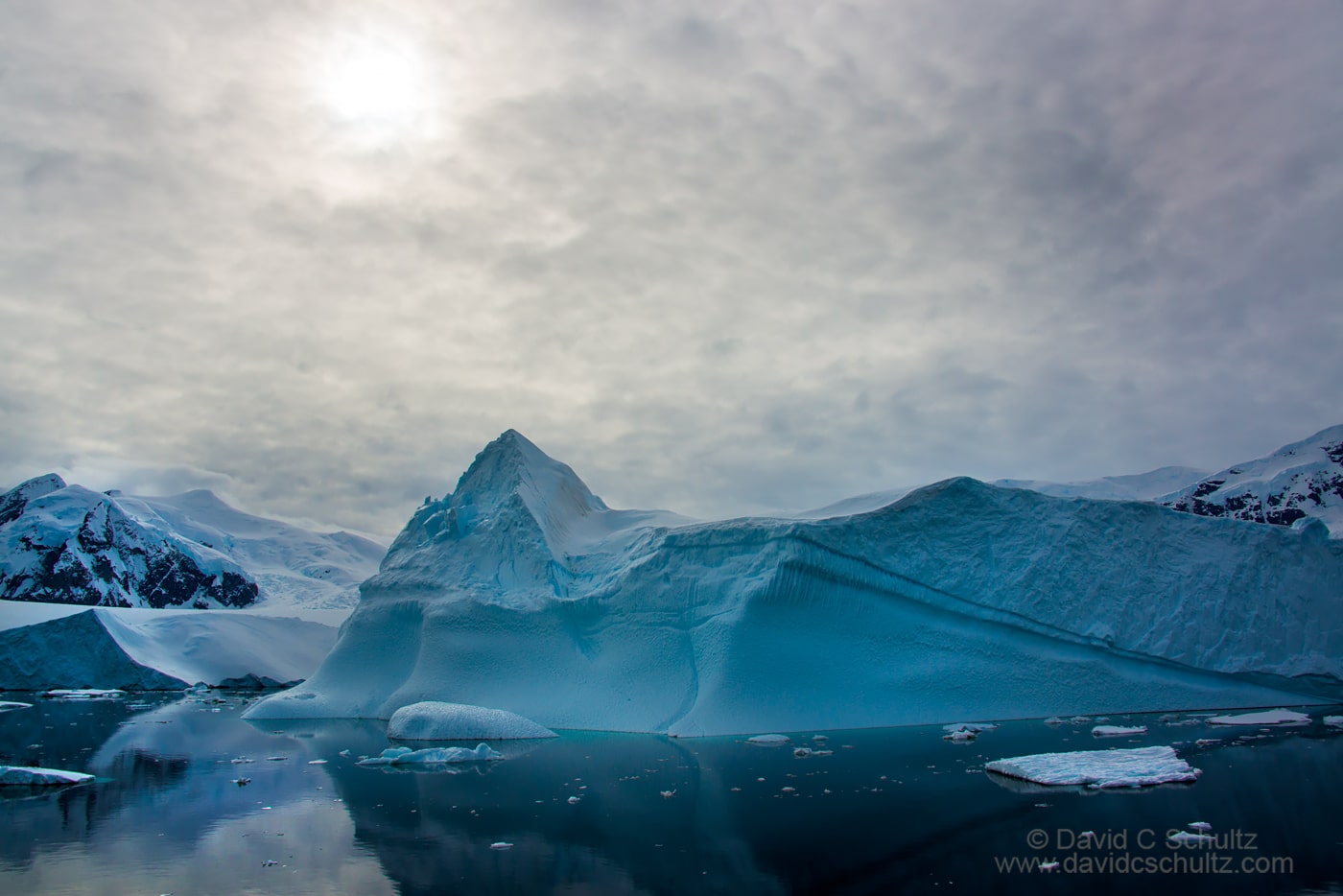 Iceberg and the Antarctic Peninsula - Image #167-2218