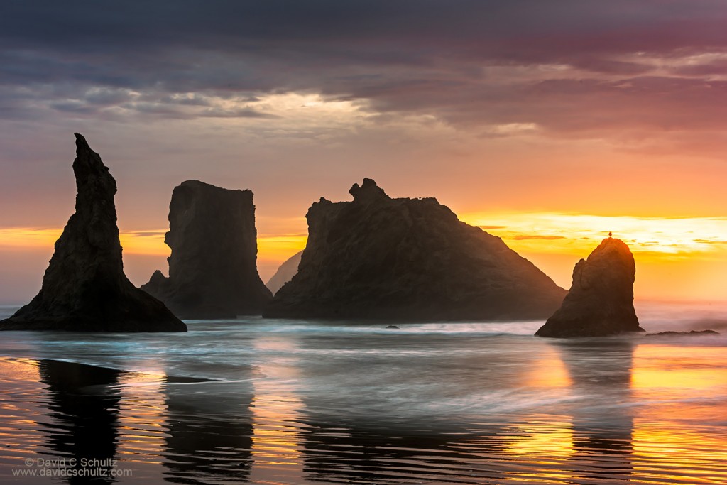 Bandon Beach Oregon sunset